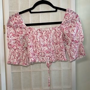 O.vianca flowery crop top